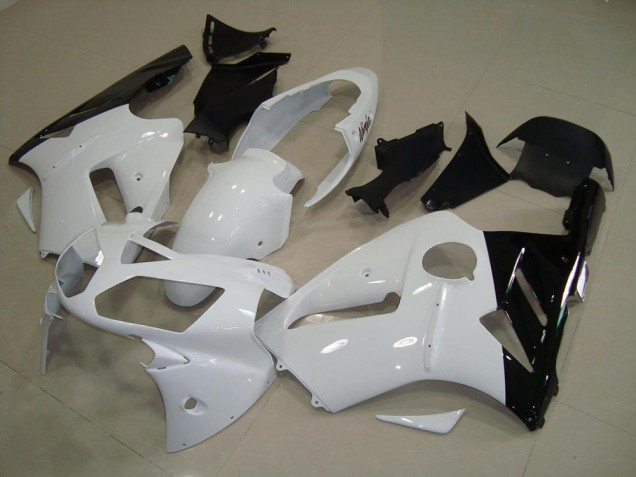 Blanc Noir Carénage Kawasaki ZX12R 2002-2006