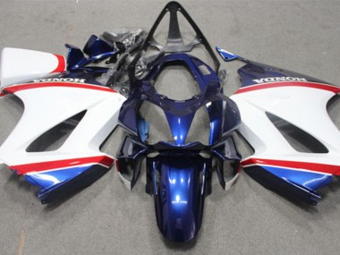 Bleu Blanc Carénage Honda VFR 800 2002-2013 Abordables