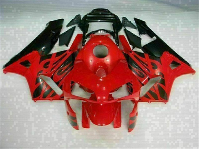 Rouge Noir Kit Carénages Complet Honda CBR 600 RR 2003-2004 Rouge Noir Kit Carénages Complet Honda CBR 600 RR 2003-2004