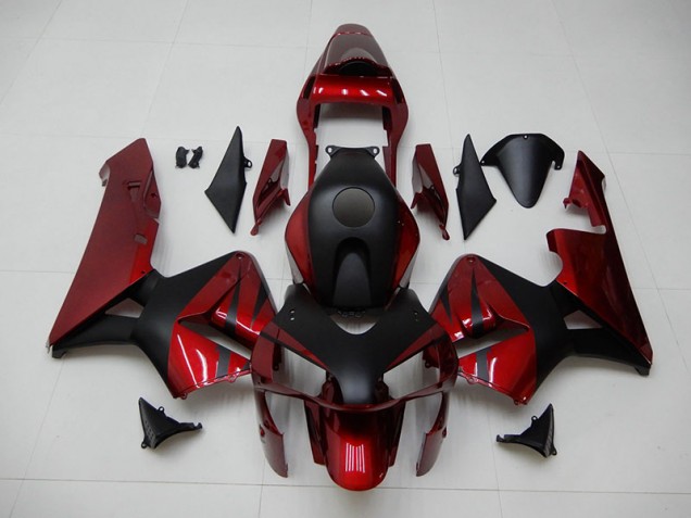 Rouge Noir Carrosserie Honda CBR 600 RR 2003-2004 Rouge Noir Carrosserie Honda CBR 600 RR 2003-2004