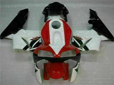 Rouge Blanc Carénage Honda CBR 600 RR 2003-2004 Abordables