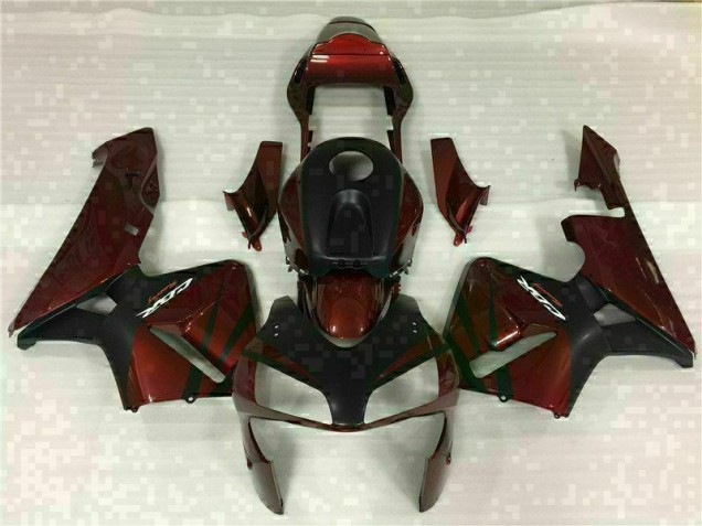 Noir Rouge Carénage Honda CBR 600 RR 2003-2004 Noir Rouge Carénage Honda CBR 600 RR 2003-2004