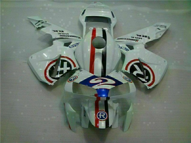 Blanc Bleu R 2 Carénage Honda CBR 600 RR 2003-2004 Blanc Bleu R 2 Carénage Honda CBR 600 RR 2003-2004