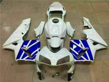Blanc Bleu Carénages Honda CBR 600 RR 2003-2004 Abordables