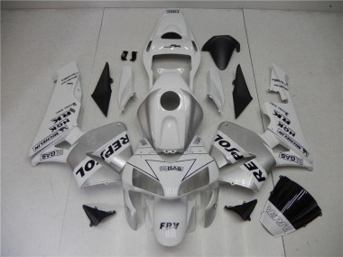 Argent Blanc Noir Repsol Carénage Honda CBR 600 RR 2003-2004 Abordables