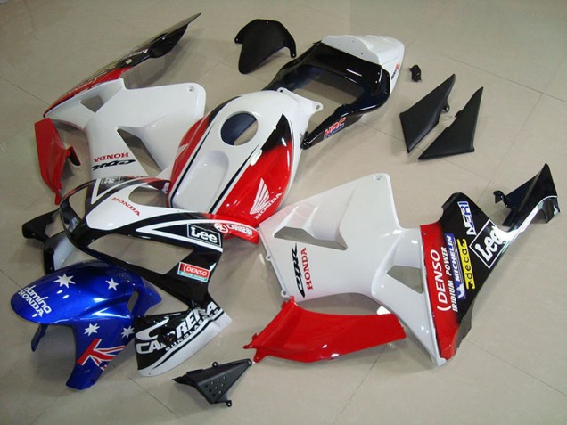 Blanc Noir Rouge Lee Carénage Honda CBR 600 RR 2003-2004