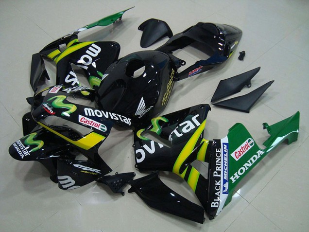 Noir Movistar Carénage Honda CBR 600 RR 2003-2004 Noir Movistar Carénage Honda CBR 600 RR 2003-2004