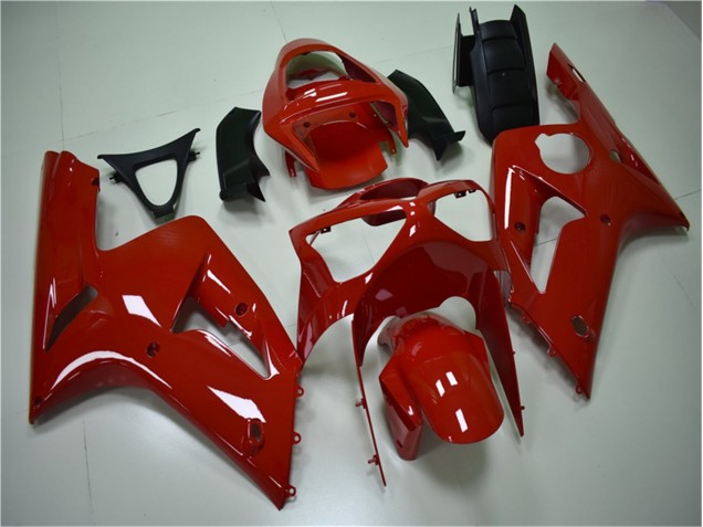 Rouge Carénage Kawasaki ZX6R 2003-2004 Rouge Carénage Kawasaki ZX6R 2003-2004