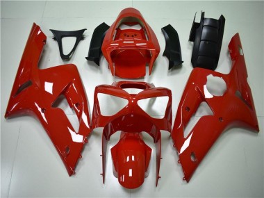 Rouge Carénage Kawasaki ZX6R 2003-2004 Abordables