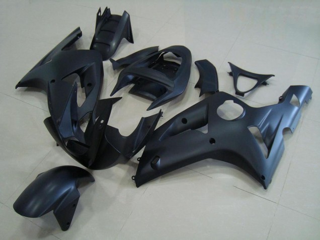 Noir Mat Carénages Kawasaki ZX6R 2003-2004 Noir Mat Carénages Kawasaki ZX6R 2003-2004