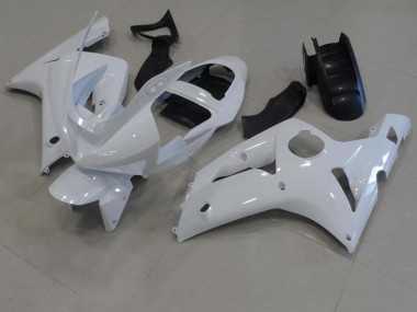 Blanc Carénage Kawasaki ZX6R 2003-2004 Abordables