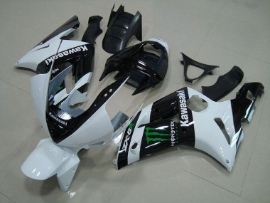 Blanc Monster Carénage Kawasaki ZX6R 2003-2004 Abordables