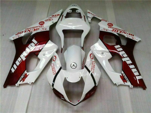 Rouge Blanc Carénage Suzuki GSXR 1000 K3 2003-2004 Rouge Blanc Carénage Suzuki GSXR 1000 K3 2003-2004
