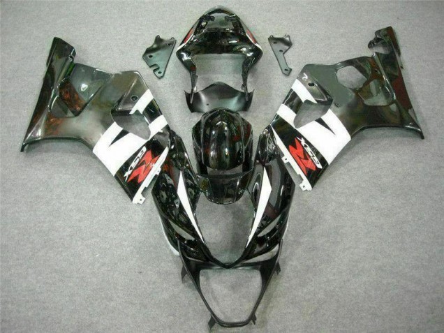 Blanc Noir Carénage Suzuki GSXR 1000 K3 2003-2004 Blanc Noir Carénage Suzuki GSXR 1000 K3 2003-2004