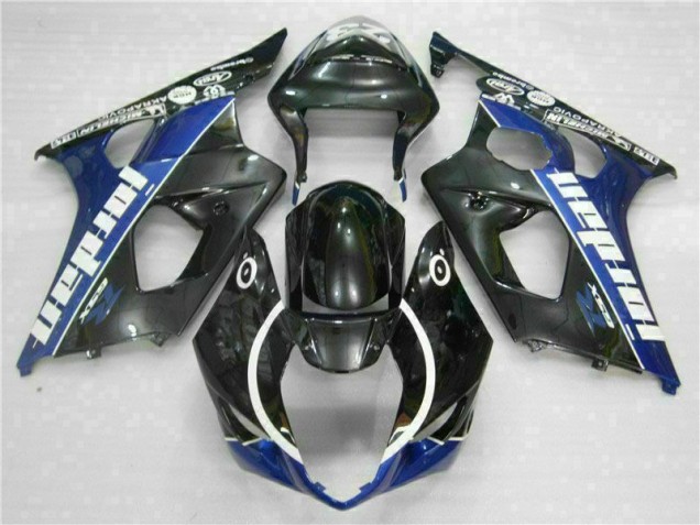 Noir Bleu Carénage Suzuki GSXR 1000 K3 2003-2004
