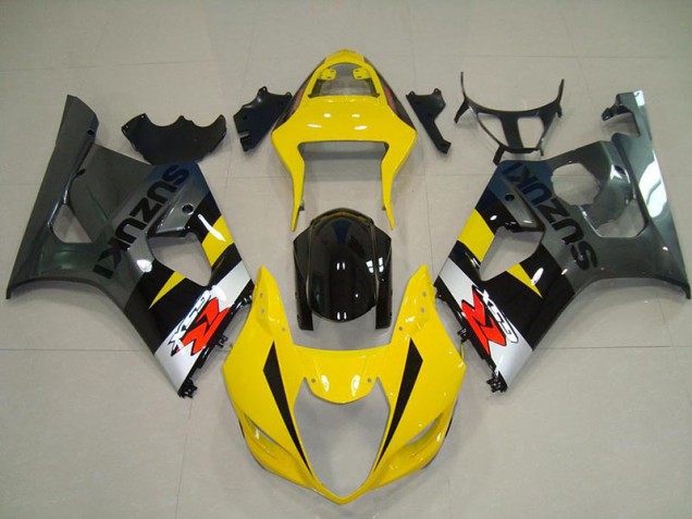 Jaune Gris Carénage Suzuki GSXR 1000 K3 2003-2004 Jaune Gris Carénage Suzuki GSXR 1000 K3 2003-2004