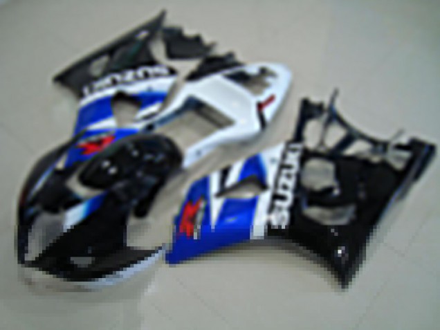 Noir Bleu Blanc Carénage Suzuki GSXR 1000 K3 2003-2004 Noir Bleu Blanc Carénage Suzuki GSXR 1000 K3 2003-2004