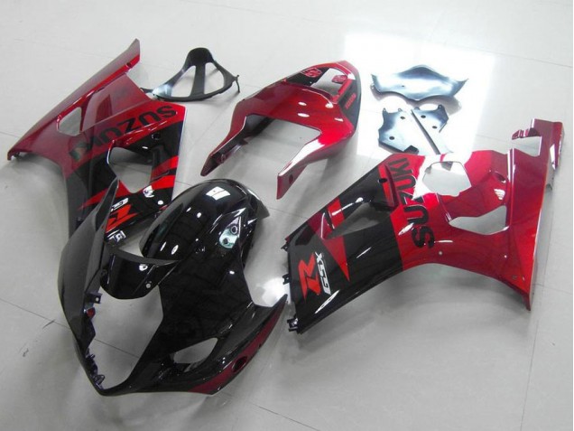 Noir Rouge Carénages Suzuki GSXR 1000 K3 2003-2004