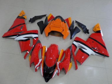 Orange Noir et Blanc Carénage Kawasaki ZX10R 2003-2005 Abordables