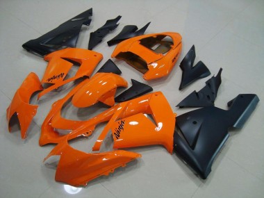 Orange Noir Mat Carénage Kawasaki ZX10R 2003-2005 Abordables