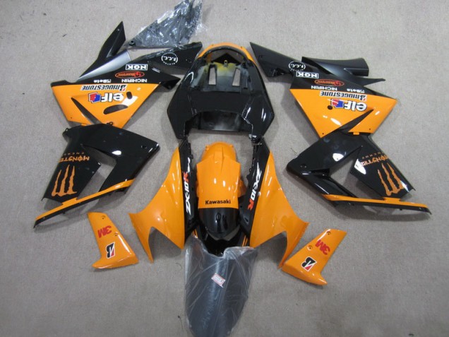 Noir Orange 3M Monster Carénage Kawasaki ZX10R 2003-2005 Noir Orange 3M Monster Carénage Kawasaki ZX10R 2003-2005