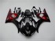 Noir Rouge Carénage Yamaha R6 2003-2005