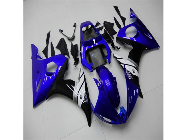 Bleu Blanc Noir Carénage Yamaha R6 2003-2005 Bleu Blanc Noir Carénage Yamaha R6 2003-2005