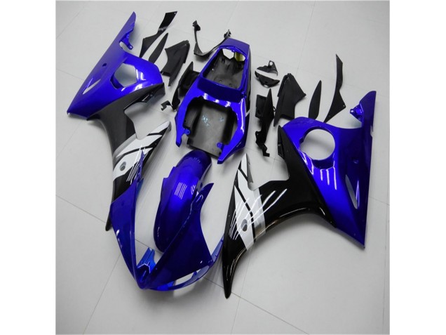 Bleu Blanc Noir Carénage Yamaha R6 2003-2005 Bleu Blanc Noir Carénage Yamaha R6 2003-2005