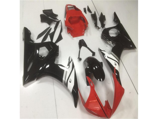 Rouge Noir Blanc Carénage Yamaha R6 2003-2005