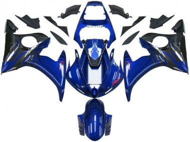 Bleu Noir Carénage Yamaha R6 2003-2005 Abordables