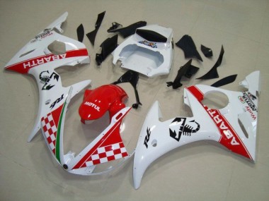Rouge Blanc Carrosserie Yamaha R6 2003-2005 Abordables