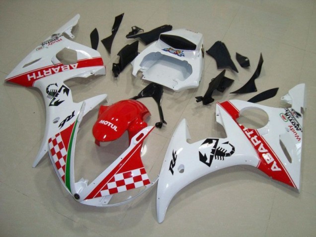 Rouge Blanc Carrosserie Yamaha R6 2003-2005