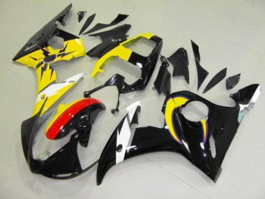 Moon Noir Jaune Carénage Yamaha R6 2003-2005 Abordables