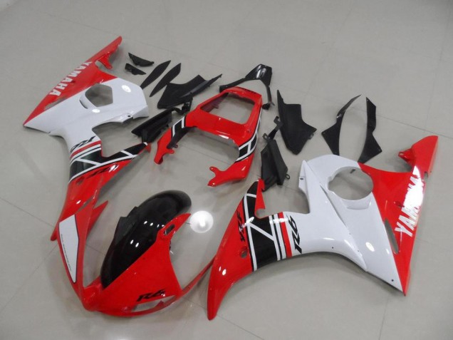 Rouge et Blanc et Noir Carénage Yamaha R6 2003-2005