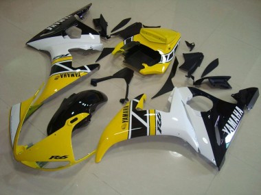 Jaune Anniversary Carénage Yamaha R6 2003-2005 Abordables