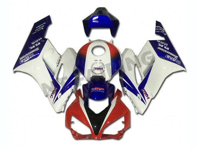 Blanc Bleu Rouge Carénage Honda CBR 1000 RR 2004-2005 Blanc Bleu Rouge Carénage Honda CBR 1000 RR 2004-2005