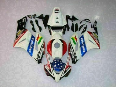 Blanc Rouge Kit Carénages Complet Honda CBR 1000 RR 2004-2005 Abordables