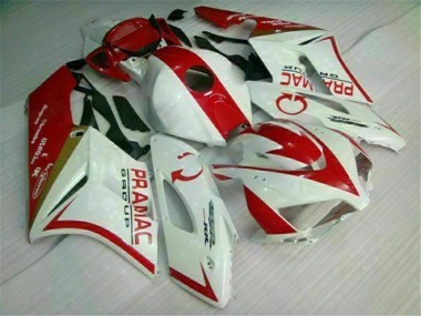 Blanc Rouge Kit Carénages & Plastique Honda CBR 1000 RR 2004-2005 Abordables