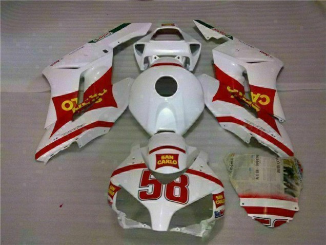 Blanc Rouge Carrosserie Honda CBR 1000 RR 2004-2005