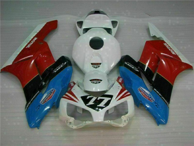 Blanc Rouge 77 Carénage Honda CBR 1000 RR 2004-2005 Blanc Rouge 77 Carénage Honda CBR 1000 RR 2004-2005