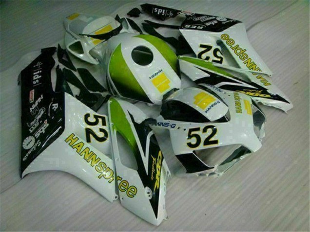 Blanc Vert Hannspree 52 Carénage Honda CBR 1000 RR 2004-2005