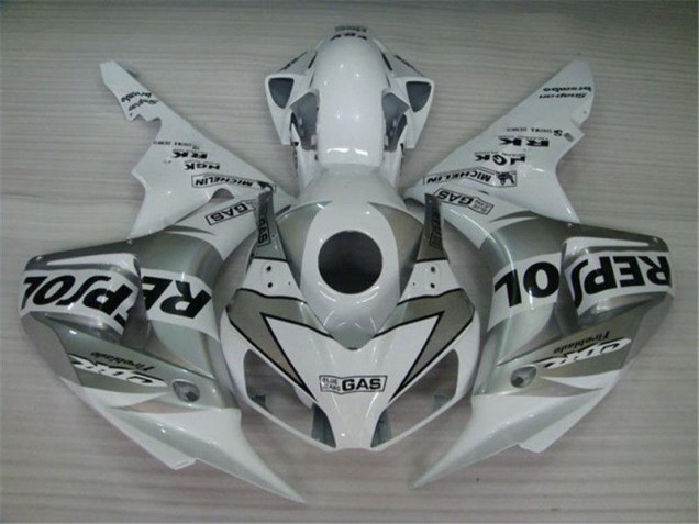 Blanc Argent Noir Repsol Carénage Honda CBR 1000 RR 2004-2005 Blanc Argent Noir Repsol Carénage Honda CBR 1000 RR 2004-2005