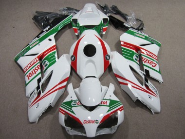 Blanc Rouge Castrol Carénage Honda CBR 1000 RR 2004-2005 Abordables
