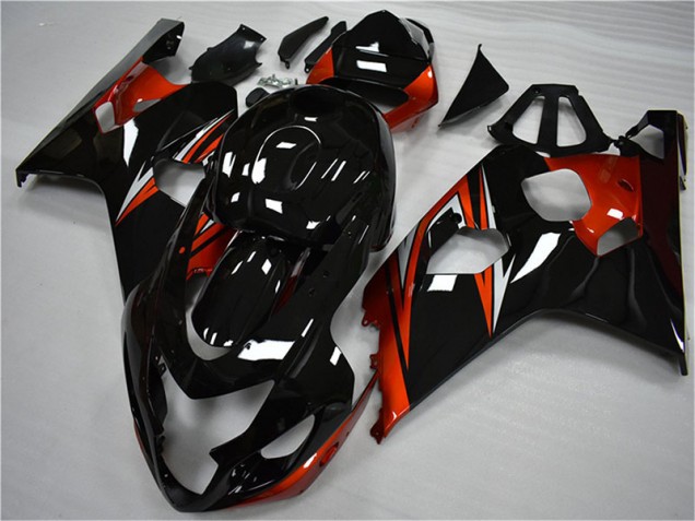 Orange Noir Carénages Suzuki GSXR 600 / 750 K4 2004-2005 Orange Noir Carénages Suzuki GSXR 600 / 750 K4 2004-2005
