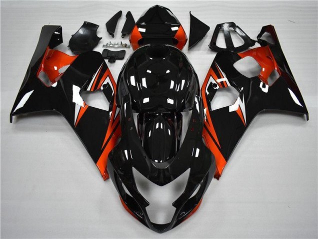 Orange Noir Carénages Suzuki GSXR 600 / 750 K4 2004-2005 Orange Noir Carénages Suzuki GSXR 600 / 750 K4 2004-2005
