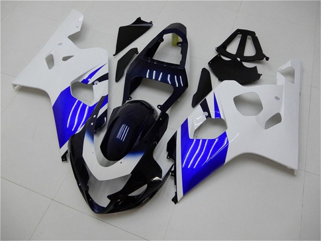 Blanc Bleu Carénage Suzuki GSXR 600 / 750 K4 2004-2005 Blanc Bleu Carénage Suzuki GSXR 600 / 750 K4 2004-2005