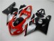Rouge Noir Carénage Suzuki GSXR 600 / 750 K4 2004-2005 Rouge Noir Carénage Suzuki GSXR 600 / 750 K4 2004-2005