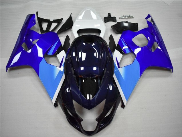 Bleu Blanc Carénage Suzuki GSXR 600 / 750 K4 2004-2005 Bleu Blanc Carénage Suzuki GSXR 600 / 750 K4 2004-2005
