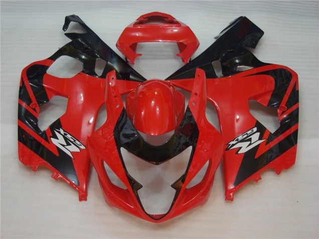 Rouge Noir Carénages Suzuki GSXR 600 / 750 K4 2004-2005 Rouge Noir Carénages Suzuki GSXR 600 / 750 K4 2004-2005