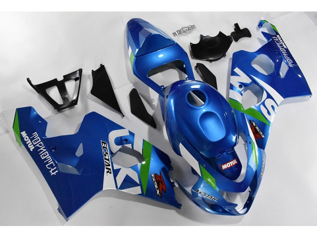 Bleu Blanc Carénages Suzuki GSXR 600 / 750 K4 2004-2005 Bleu Blanc Carénages Suzuki GSXR 600 / 750 K4 2004-2005